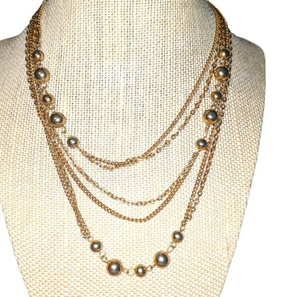 𤩠VintageāgoldātoneĀ chainānecklaceš¤©ā2āforā$20ā - Picture 1 of 4